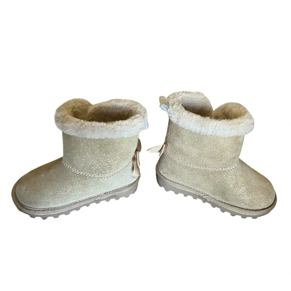 BearPaw Toddler Julia Sparkle Suede Boots | 6